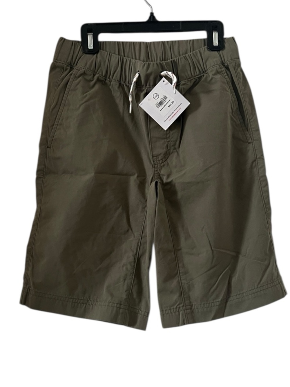 Hanna Andersson Canvas Olive Green Shorts Size 12